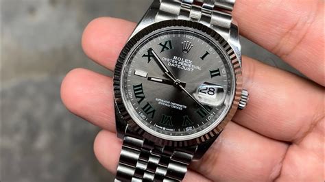 rolex wimbledon 36mm|Rolex datejust 36 fluted bezel.